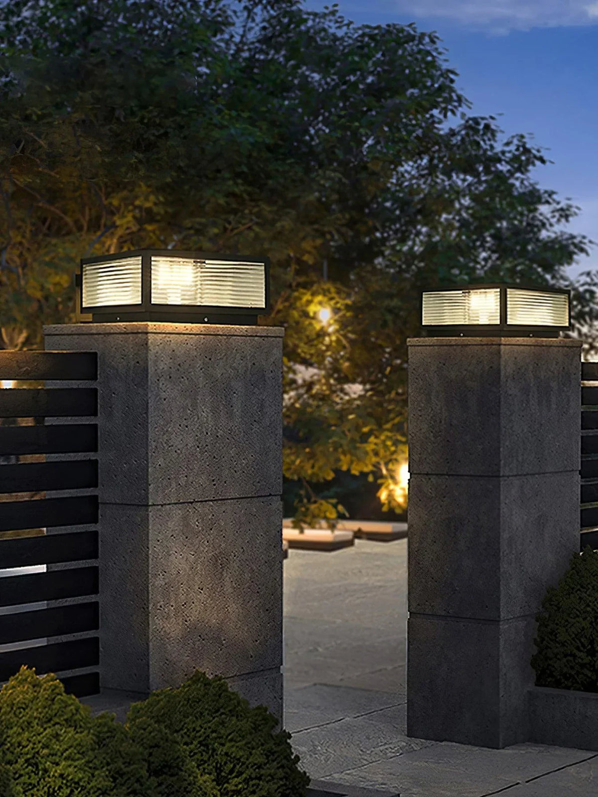 Modern Birillo Glass Garden Outdoor Light – Glass detail 10
