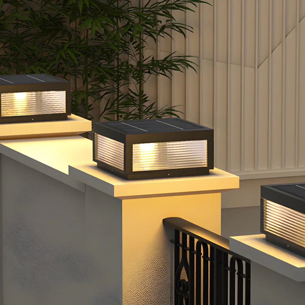 Modern Birillo Glass Garden Outdoor Light – Glass detail 14