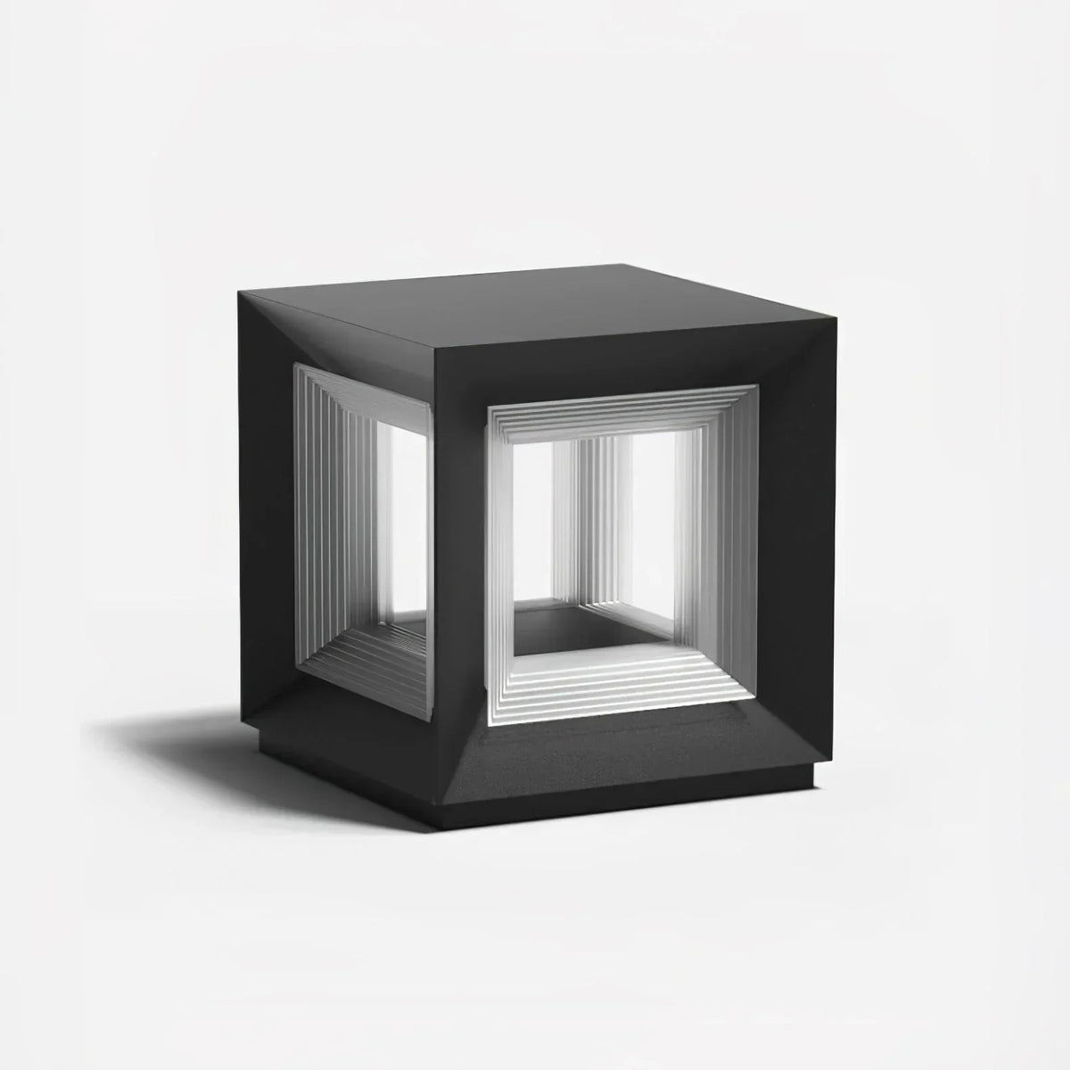 Modern Black Cube Outdoor Lamp Acrylic – Acrylic detail 21