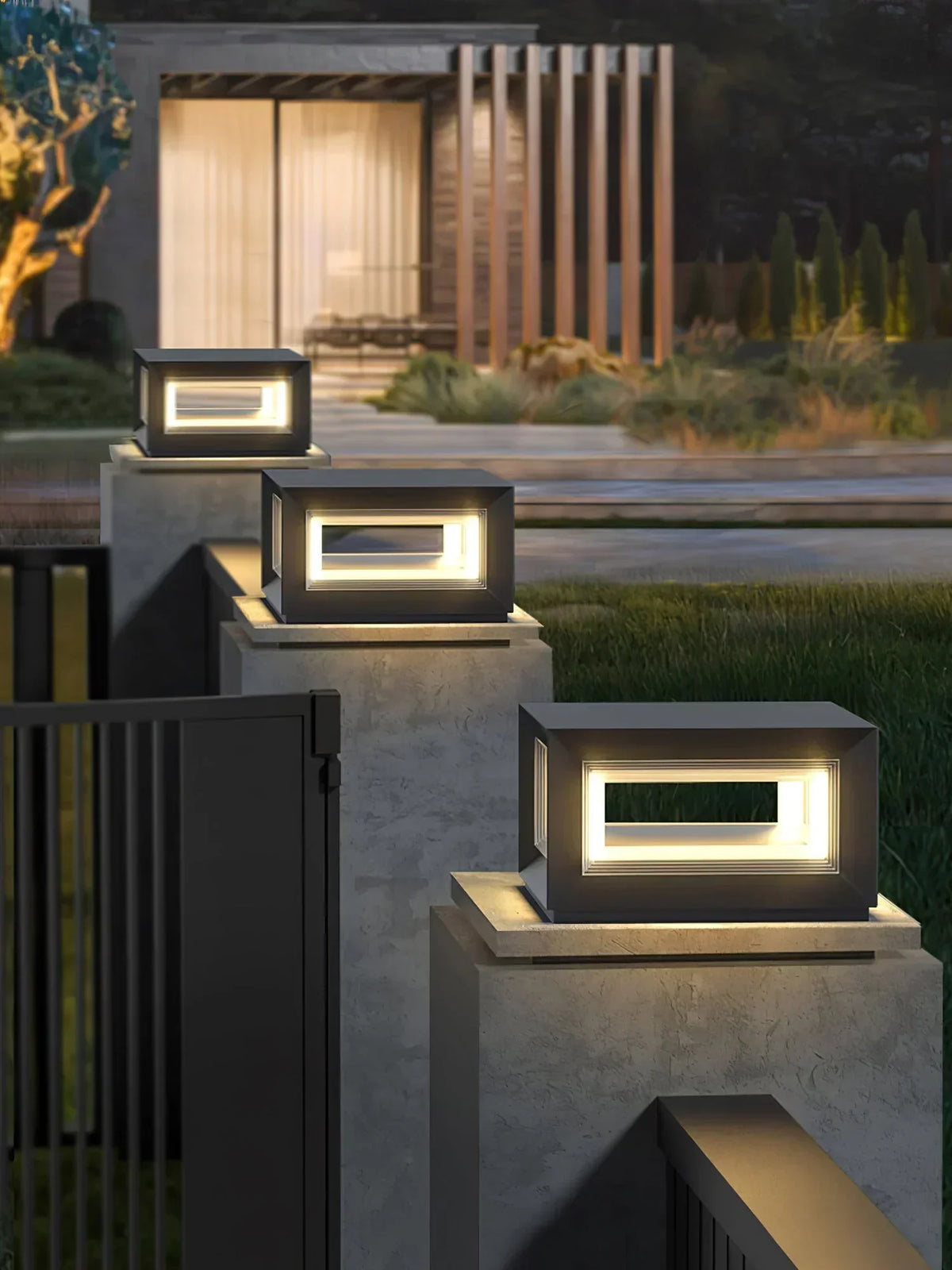Modern Black Cube Outdoor Lamp Acrylic – Acrylic detail 16
