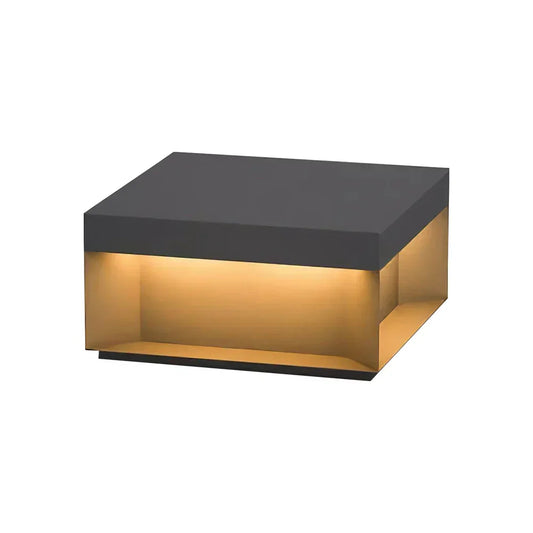 Modern Black Square Box Outdoor Acrylic Light