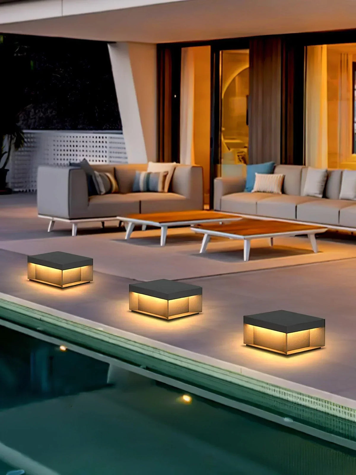 Modern Black Square Box Outdoor Acrylic Light – Acrylic detail 10