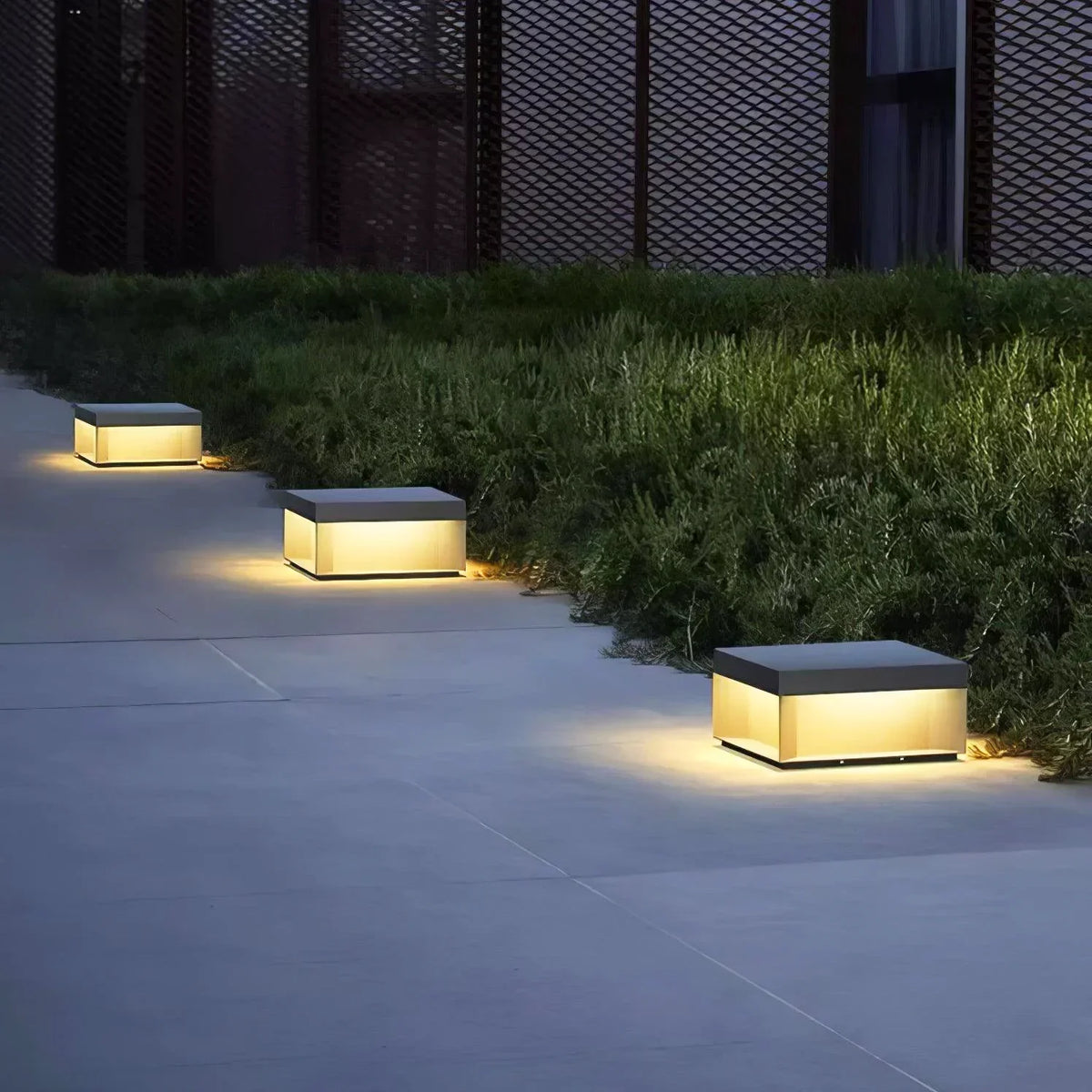 Modern Black Square Box Outdoor Acrylic Light – Acrylic detail 12