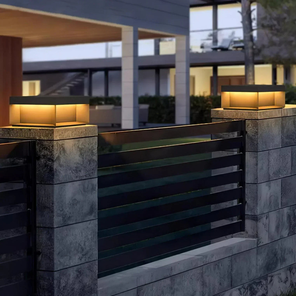 Modern Black Square Box Outdoor Acrylic Light – Acrylic detail 14