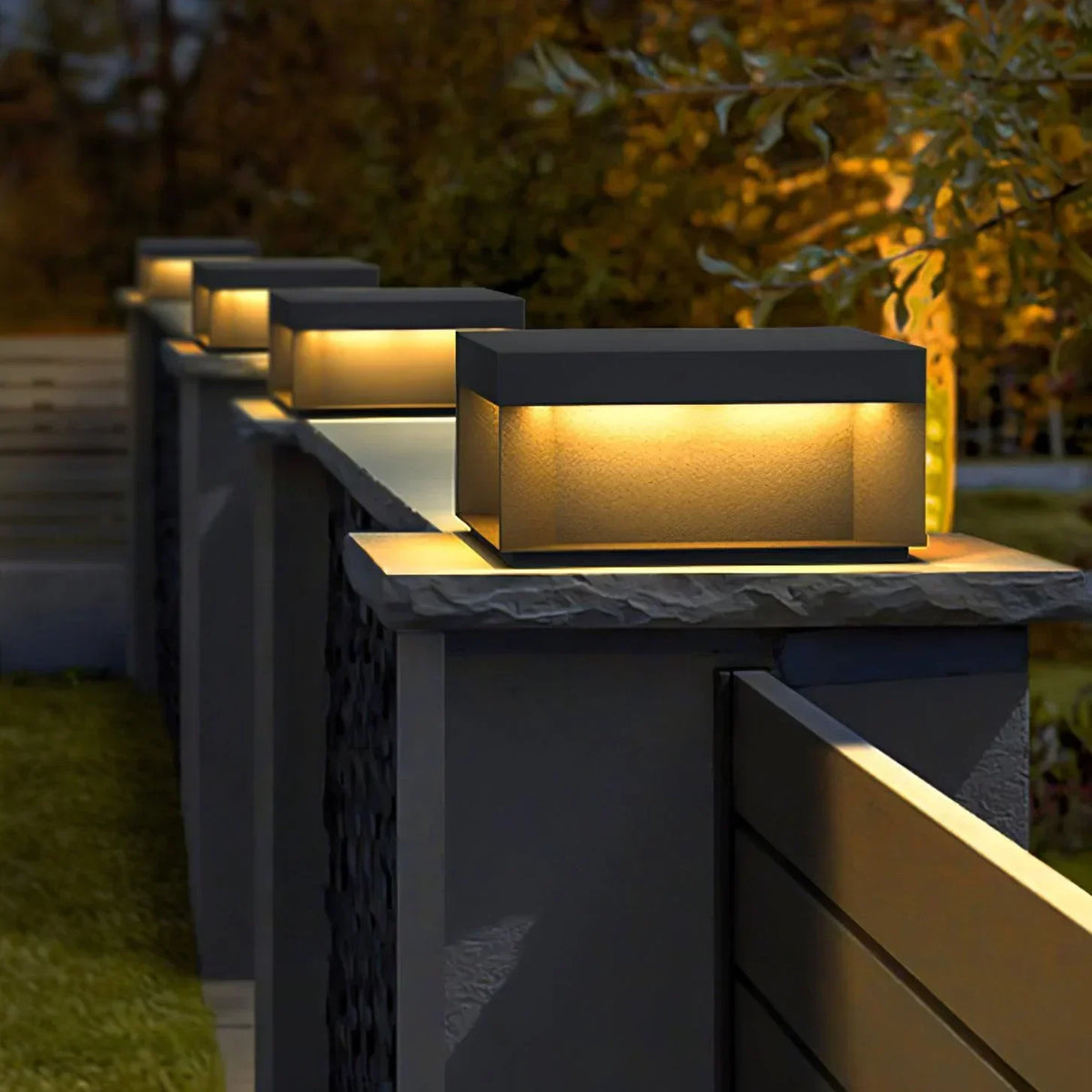 Modern Black Square Box Outdoor Acrylic Light – Acrylic detail 15