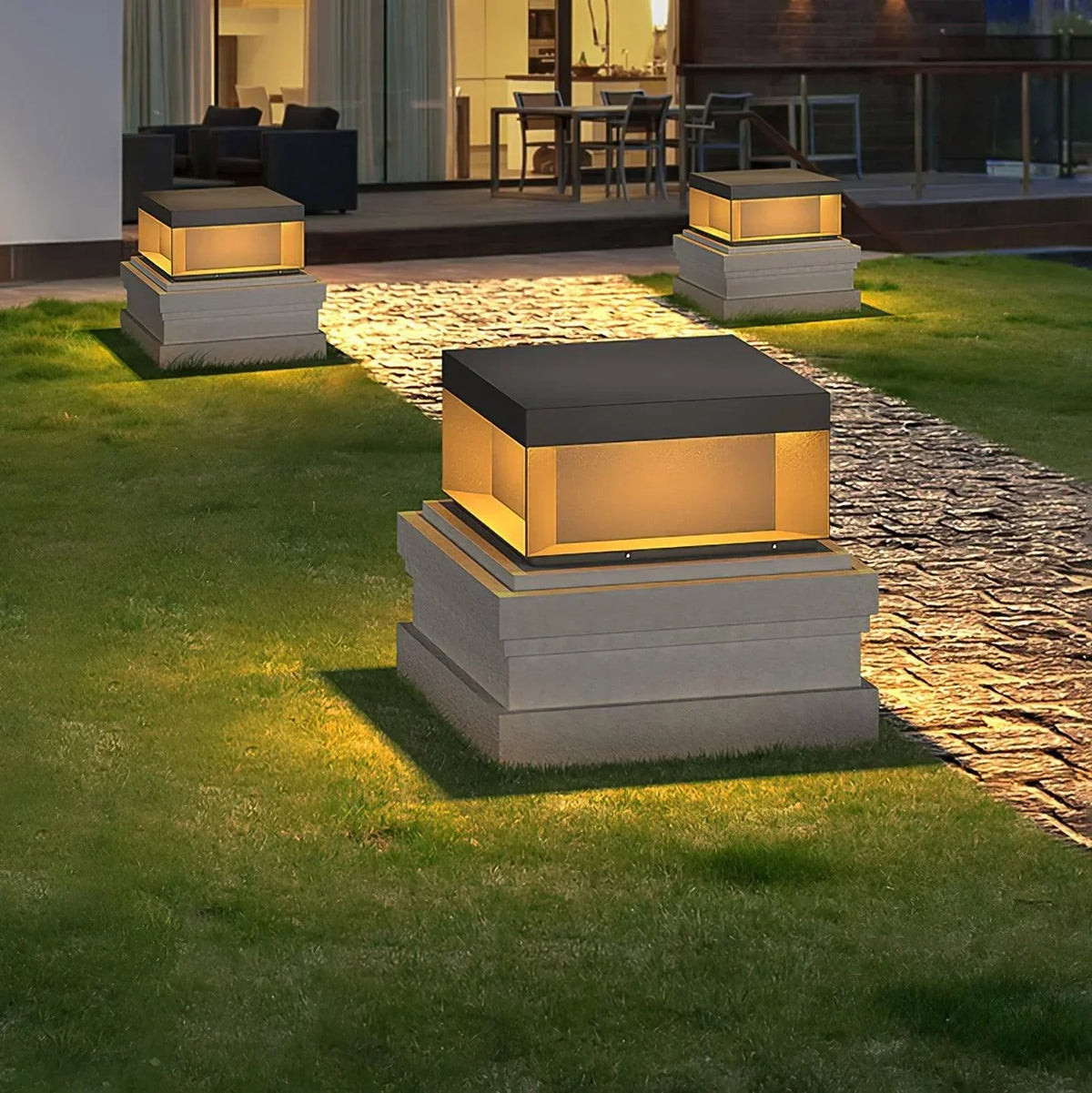 Modern Black Square Box Outdoor Acrylic Light – Acrylic detail 5