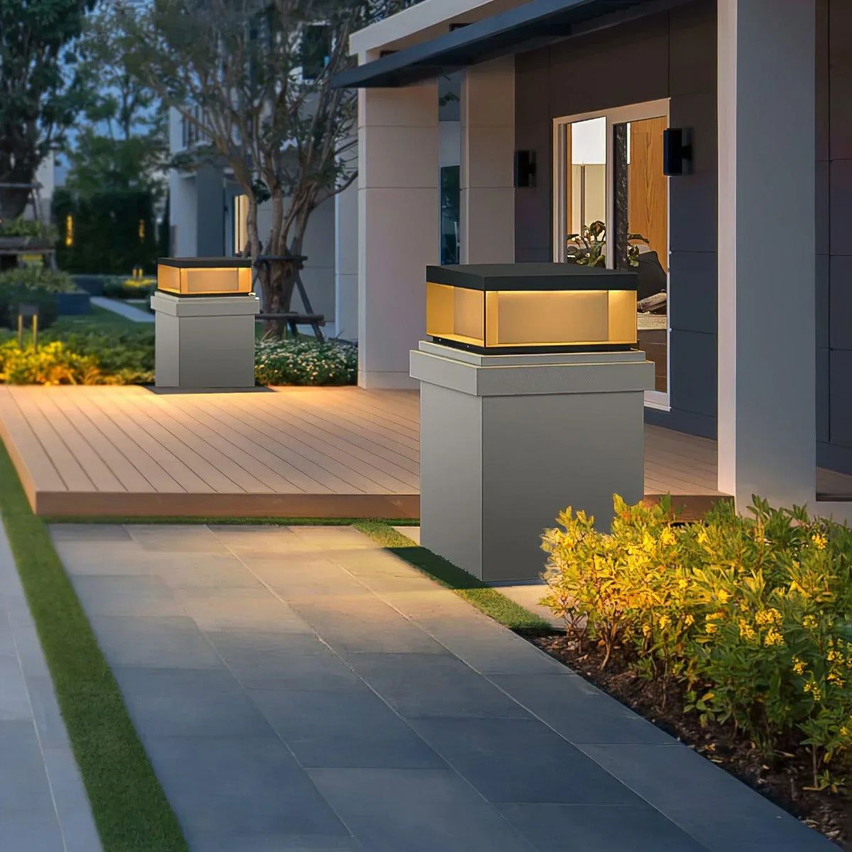Modern Black Square Box Outdoor Acrylic Light – Acrylic detail 16