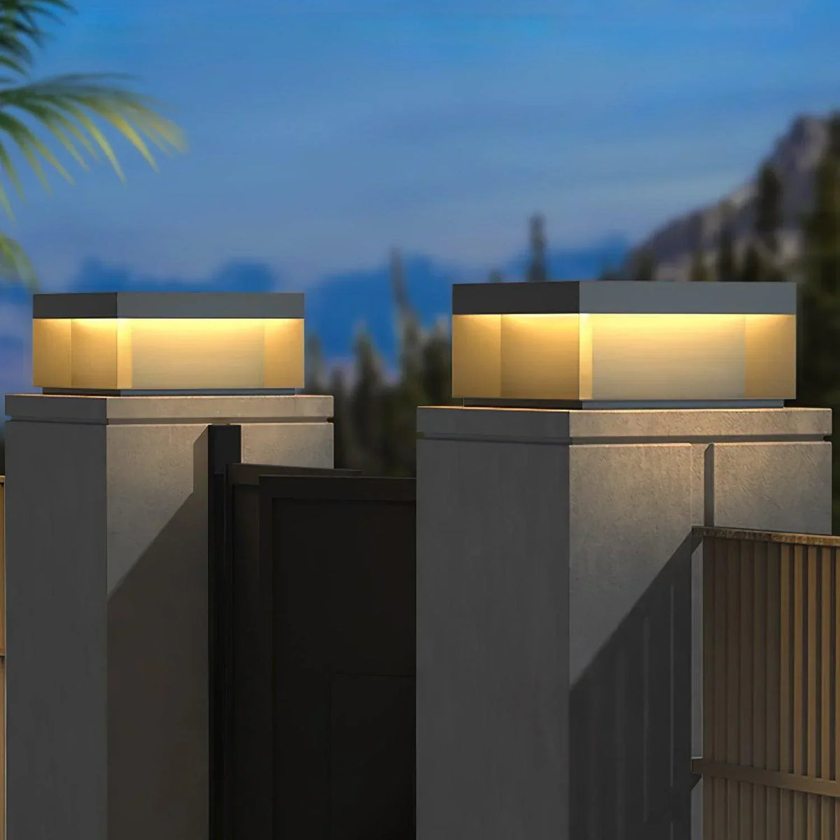 Modern Black Square Box Outdoor Acrylic Light – Acrylic detail 7