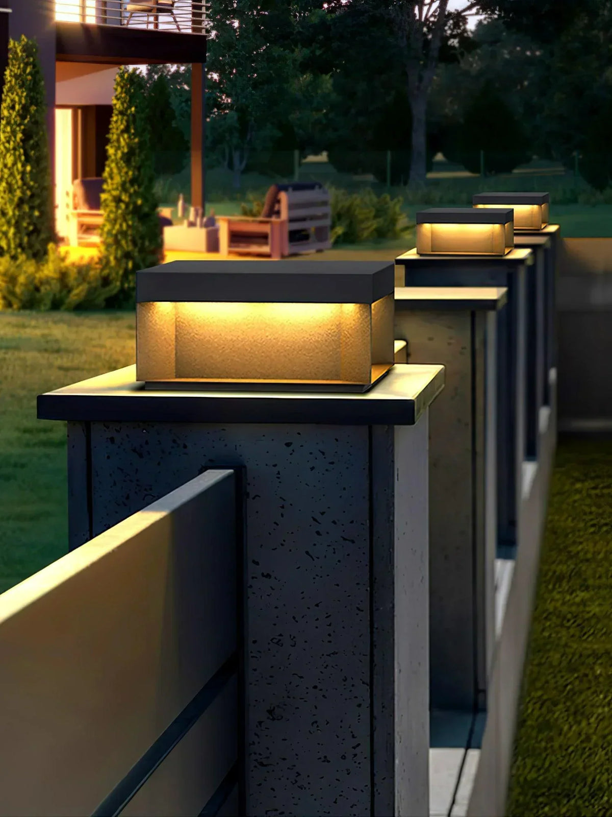 Modern Black Square Box Outdoor Acrylic Light – Acrylic detail 17