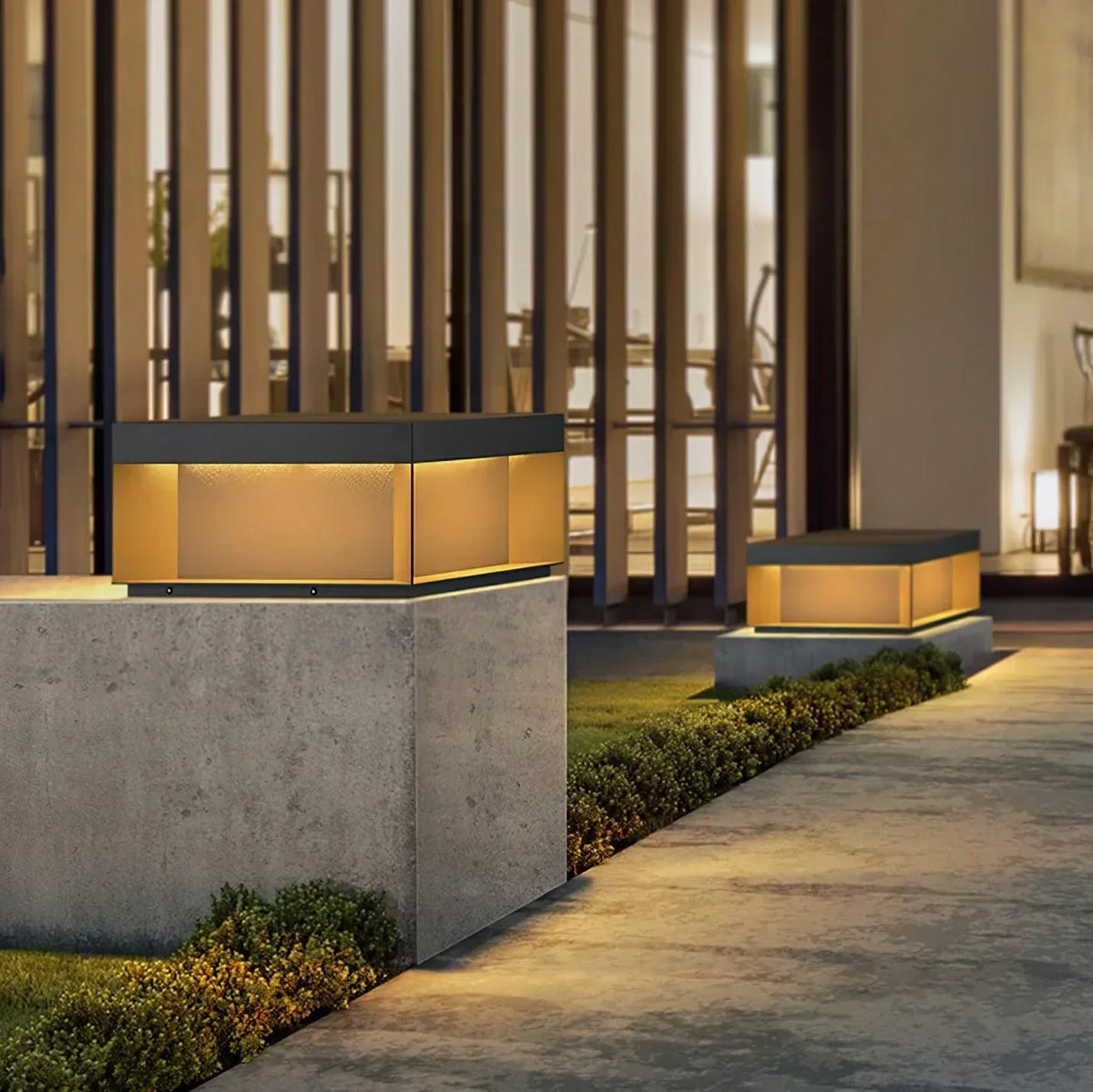 Modern Black Square Box Outdoor Acrylic Light – Acrylic detail 18