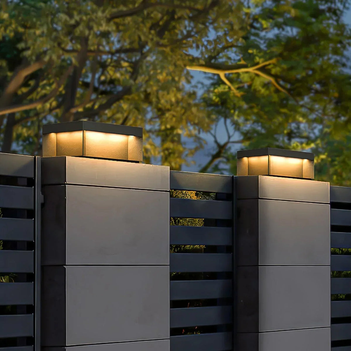 Modern Black Square Box Outdoor Acrylic Light – Acrylic detail 20
