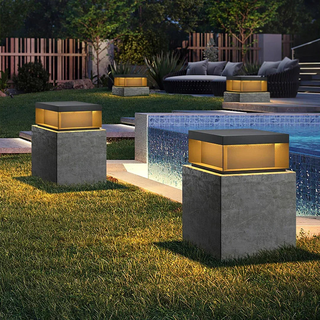 Modern Black Square Box Outdoor Acrylic Light – Acrylic detail 25