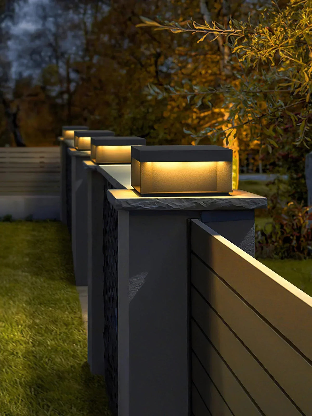 Modern Black Square Box Outdoor Acrylic Light – Acrylic detail 26