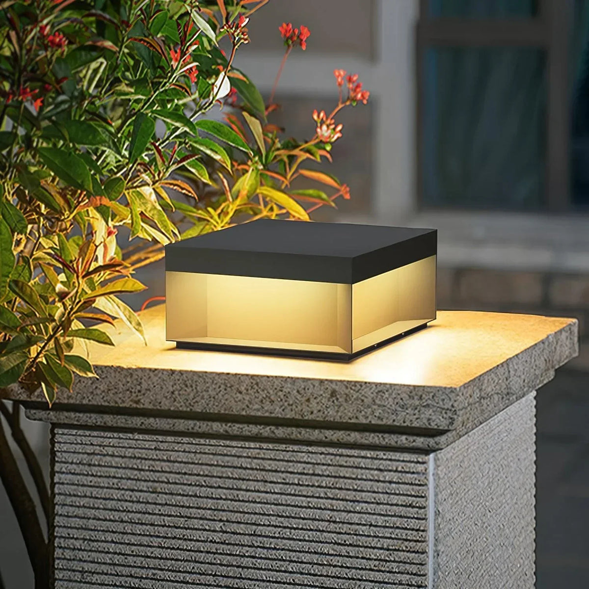 Modern Black Square Box Outdoor Acrylic Light – Acrylic detail 4