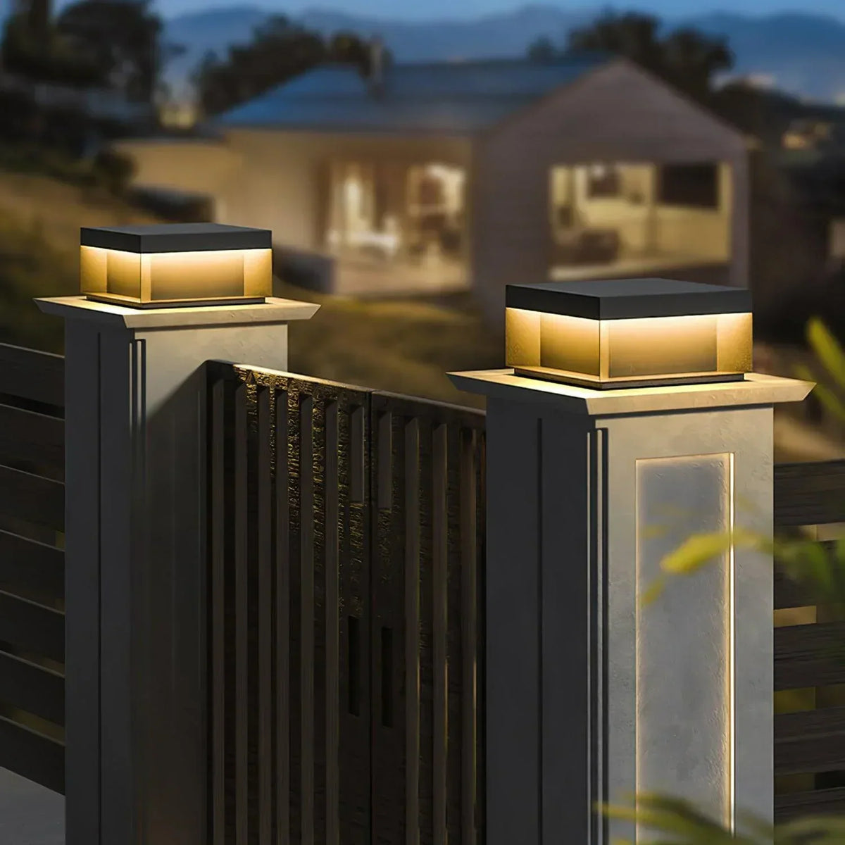 Modern Black Square Box Outdoor Acrylic Light – Acrylic detail 9