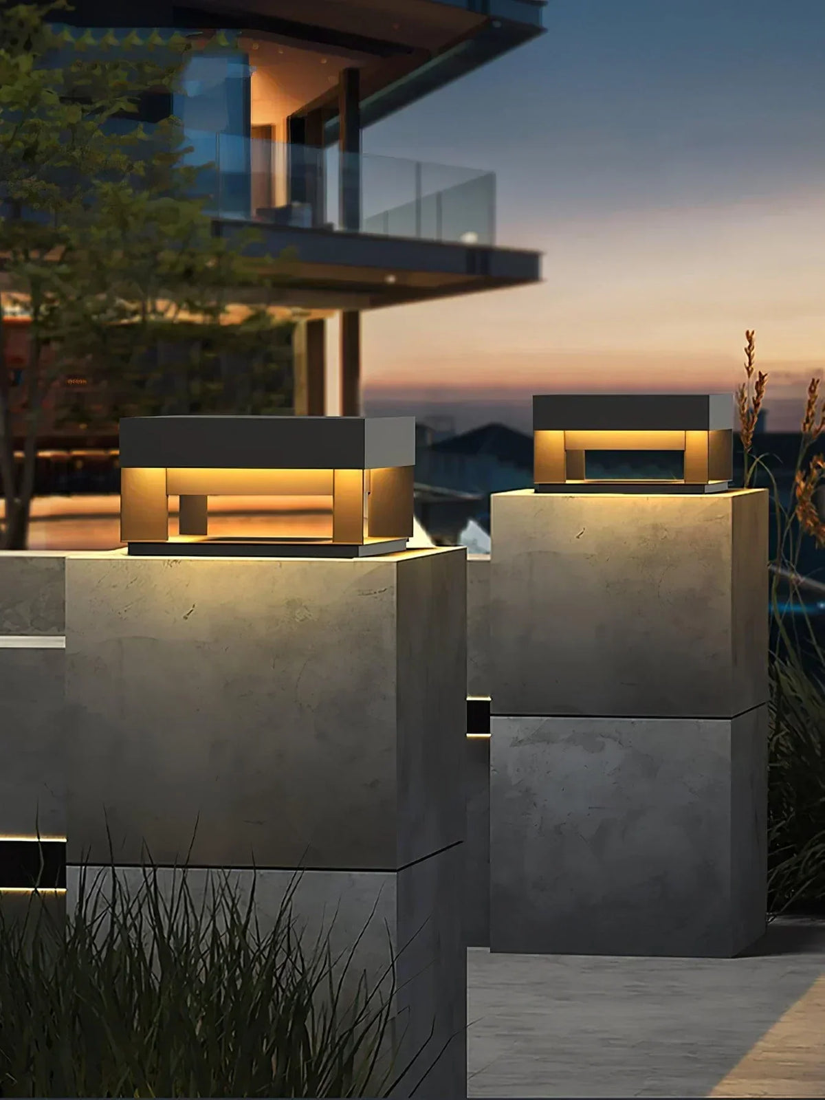 Modern Black Square Box Outdoor Acrylic Light – Acrylic detail 23