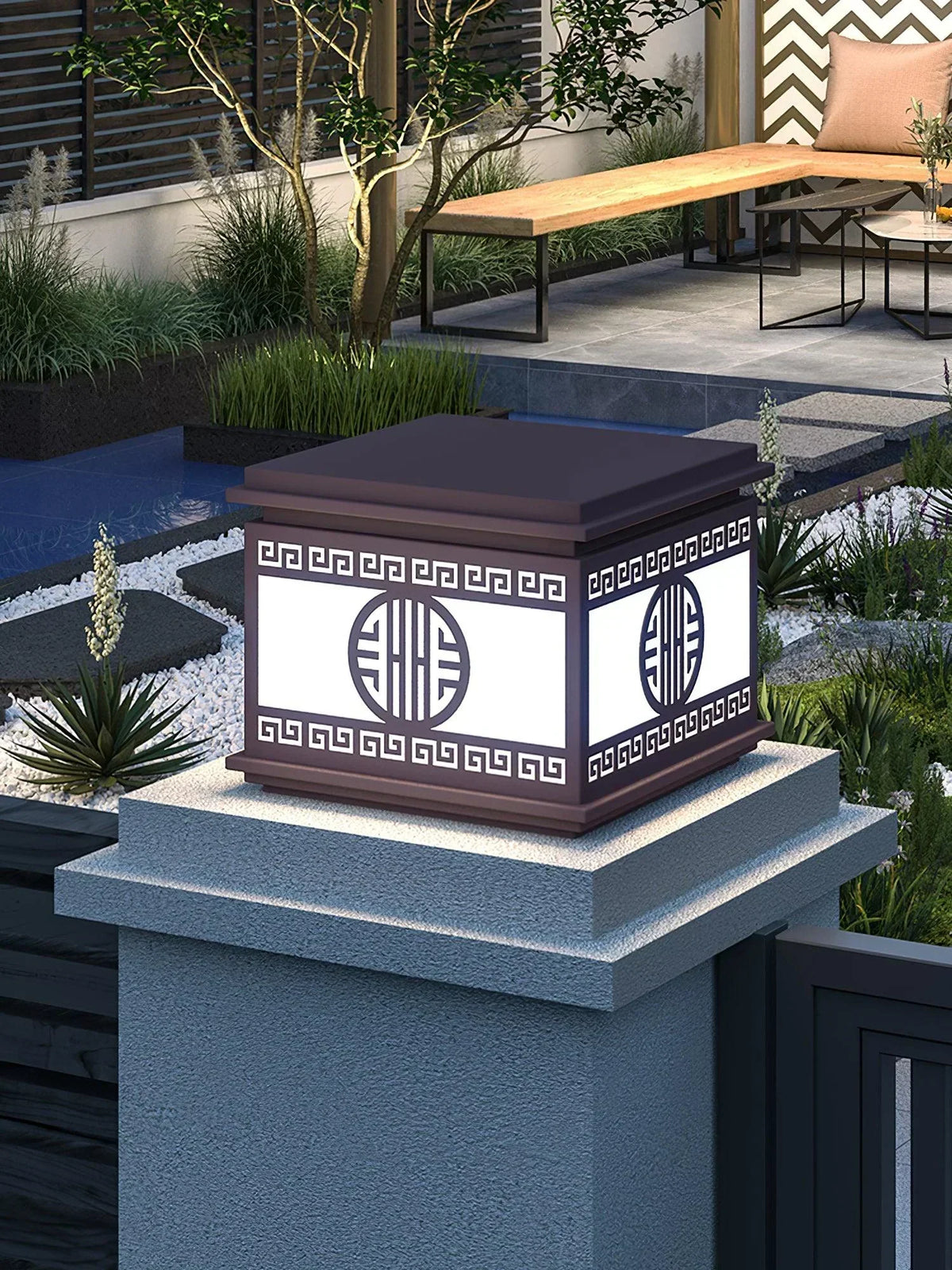 Modern Burano Outdoor Garden Acrylic Light – Acrylic detail 8