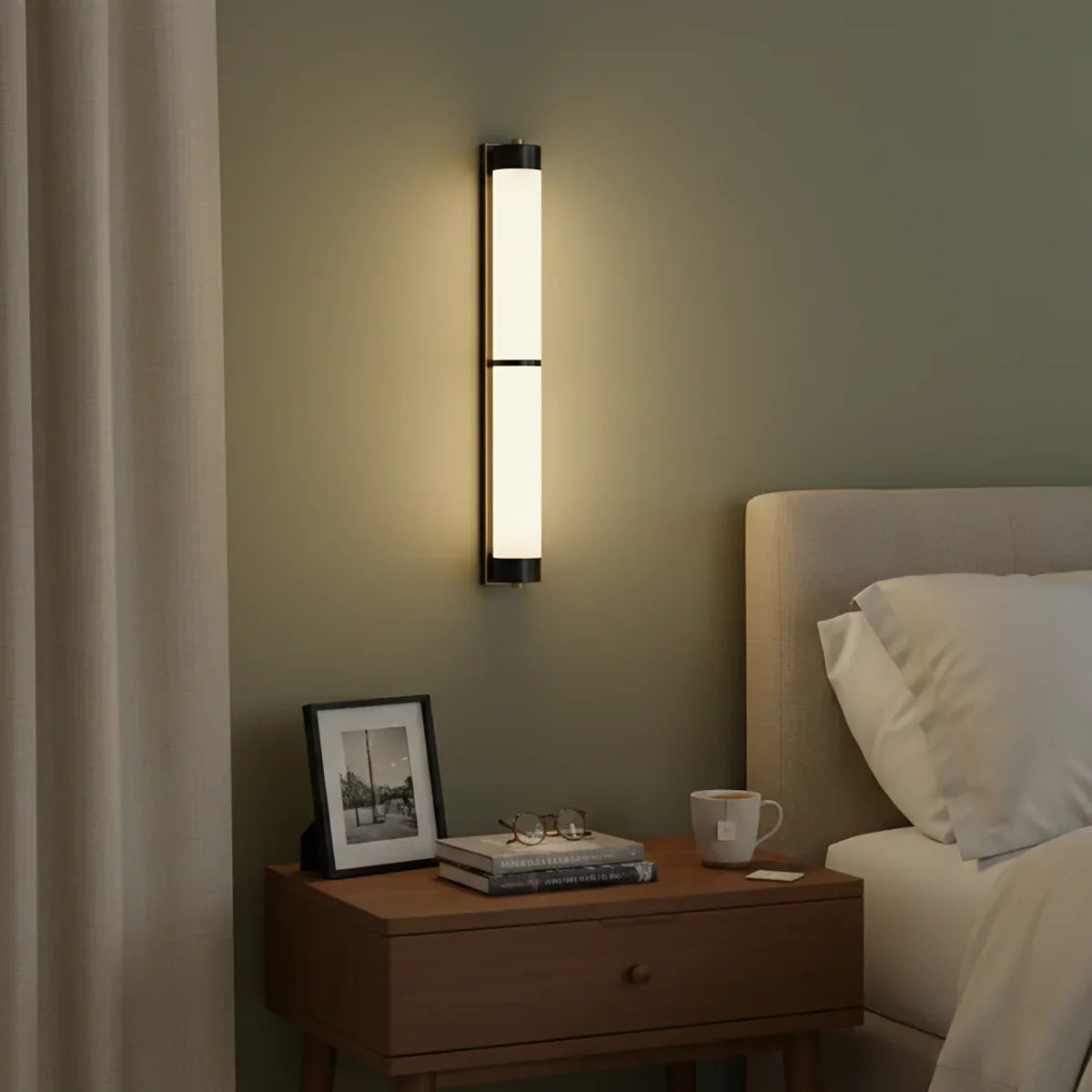 Cylindra Alabaster Brass Wall Light – Alabaster detail 13