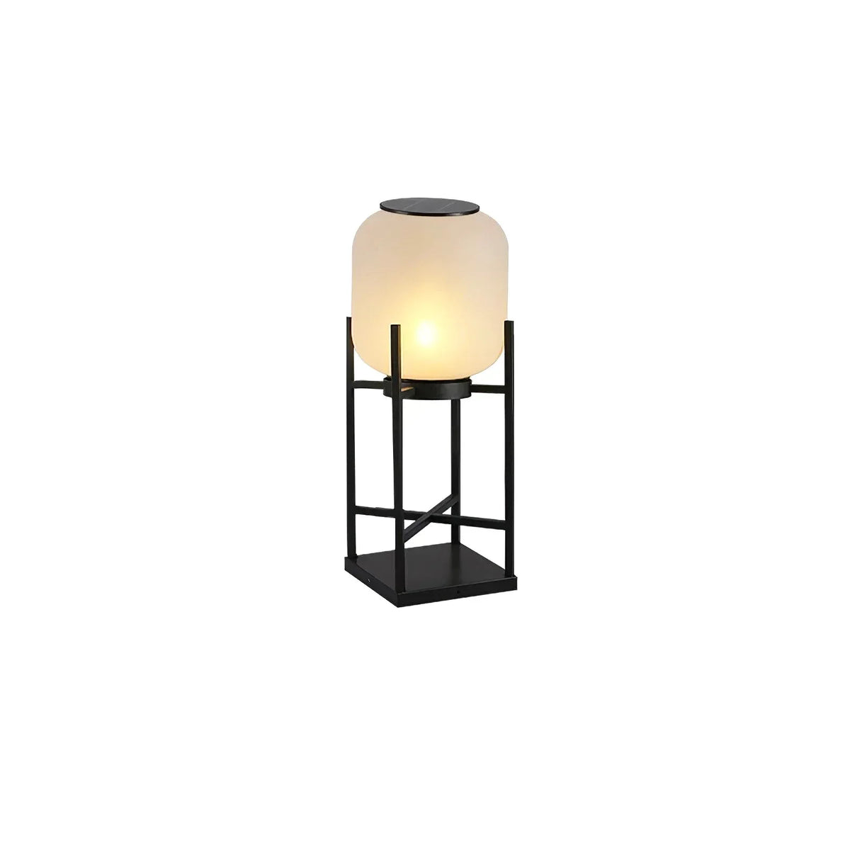 Modern Lantern Outdoor Glass Floor Lamp – Glass detail 12