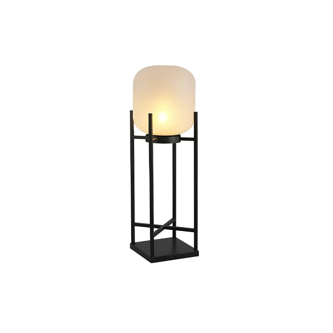 Modern Lantern Outdoor Glass Floor Lamp – Glass detail 11