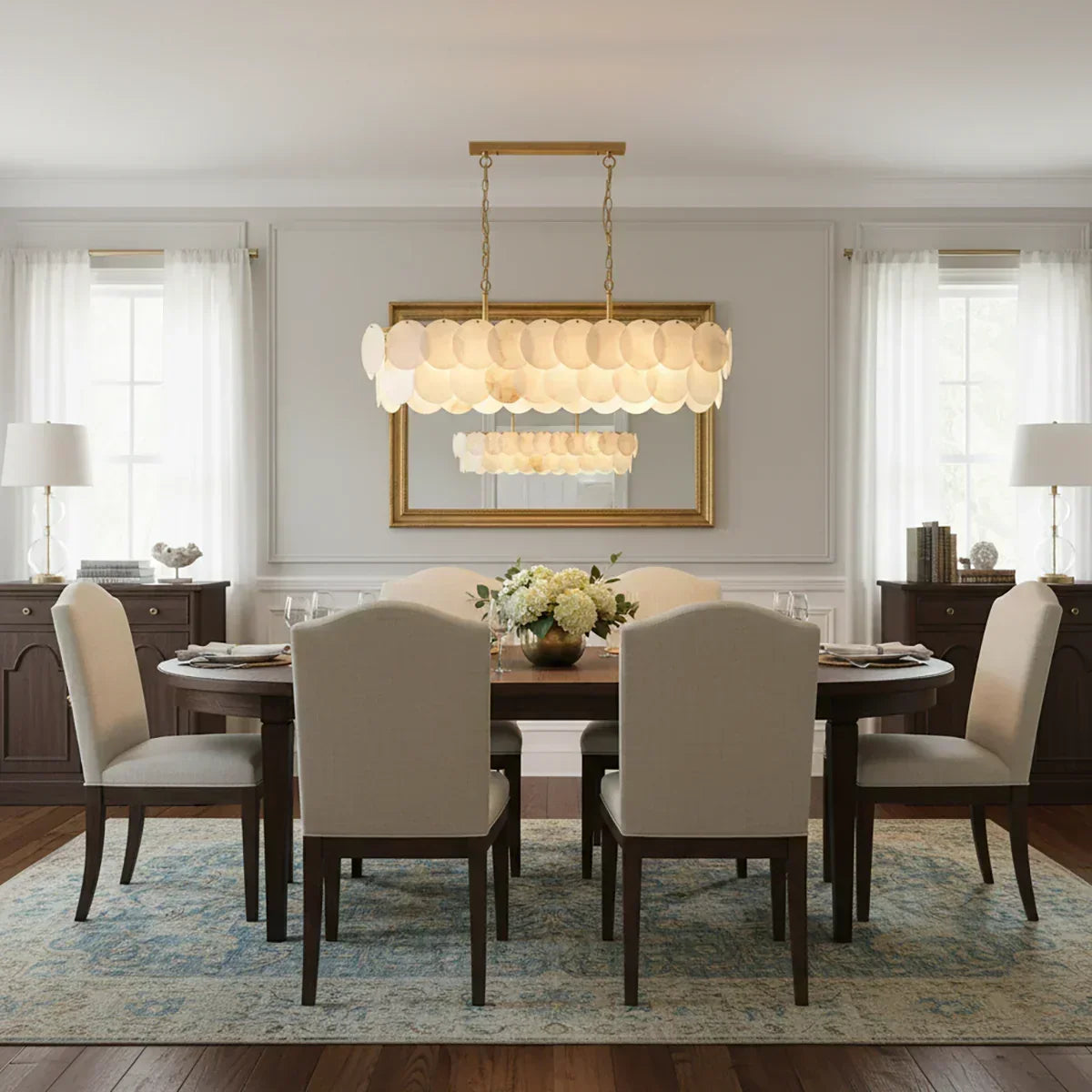 Modern Round Alabaste Alabaster Chandelier – Alabaster detail 5