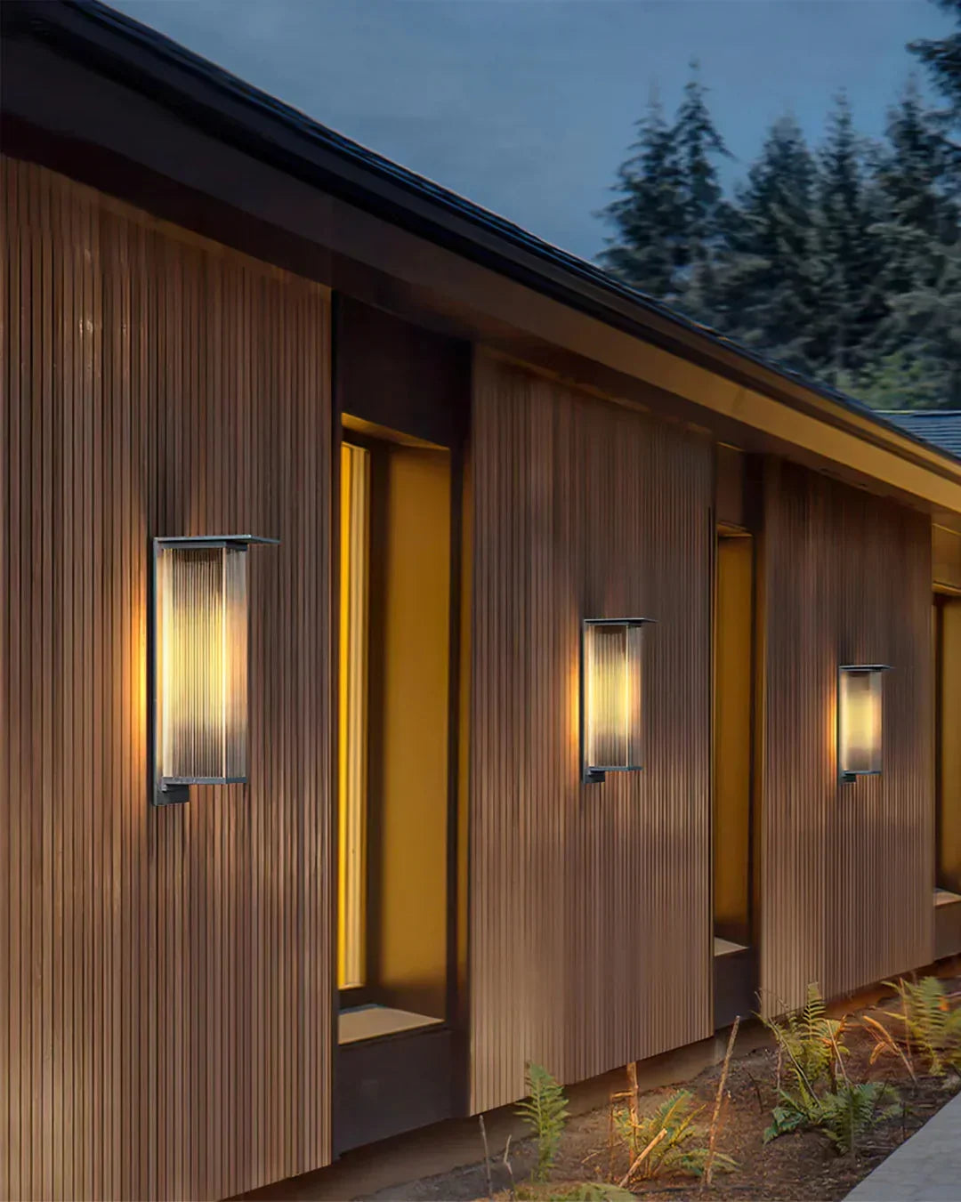 Modern Rectangle Oleron Box Outdoor Steel Wall Lamp – Steel detail 12