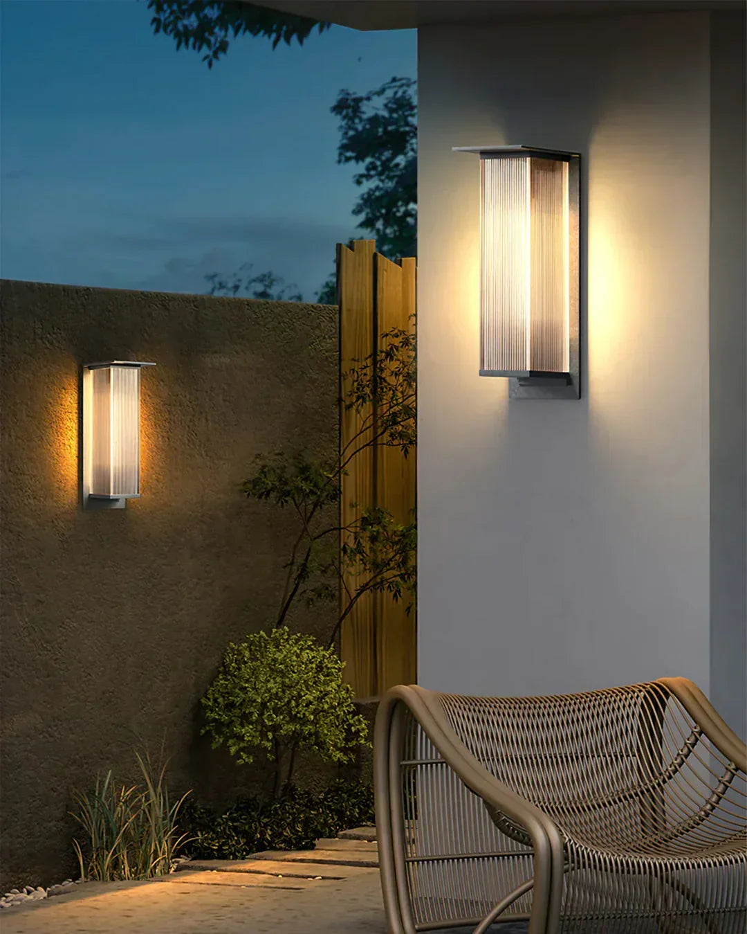 Modern Rectangle Oleron Box Outdoor Steel Wall Lamp – Steel detail 14