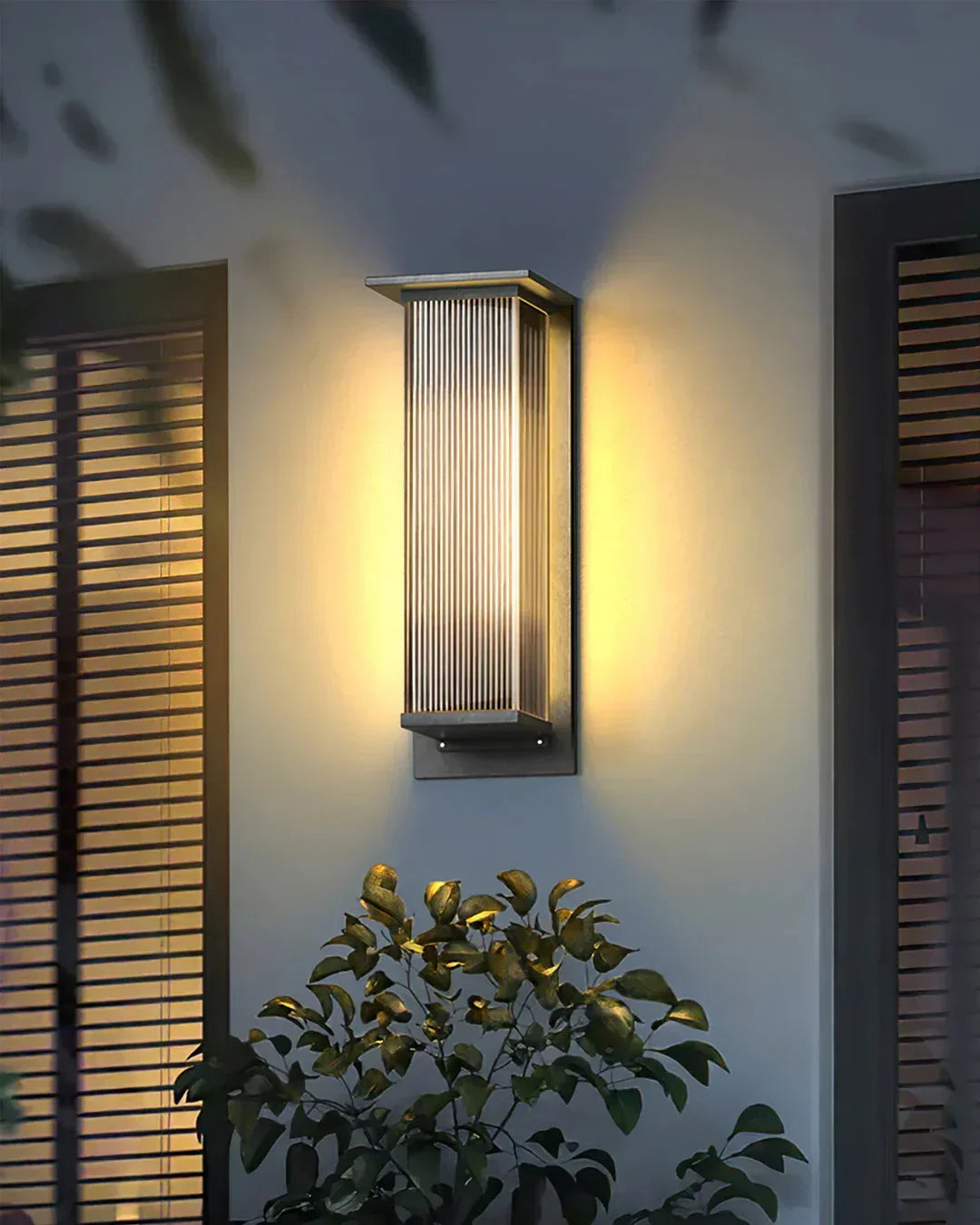 Modern Rectangle Oleron Box Outdoor Steel Wall Lamp – Steel detail 18