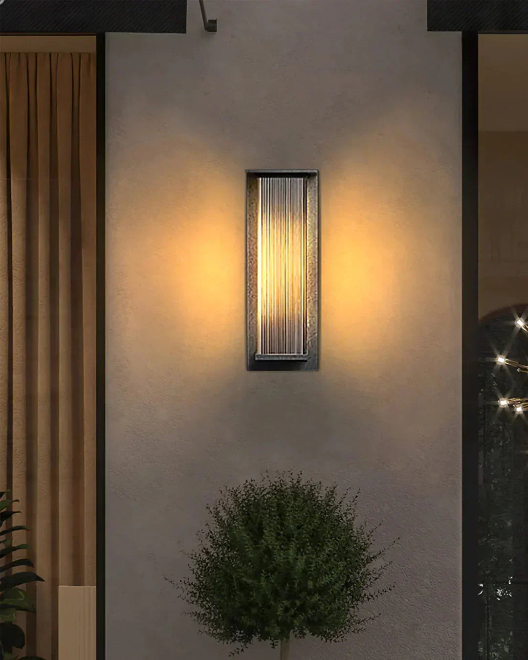 Modern Rectangle Oleron Box Outdoor Steel Wall Lamp – Steel detail 5