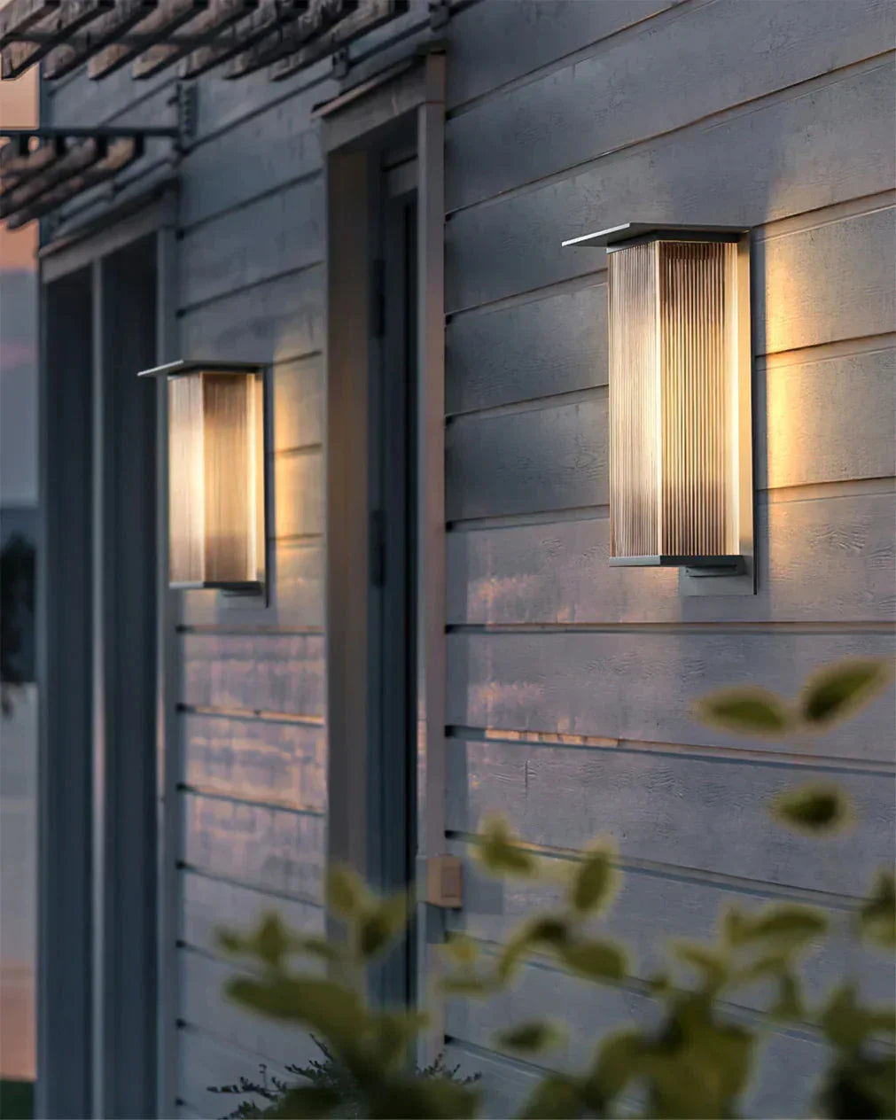 Modern Rectangle Oleron Box Outdoor Steel Wall Lamp – Steel detail 10