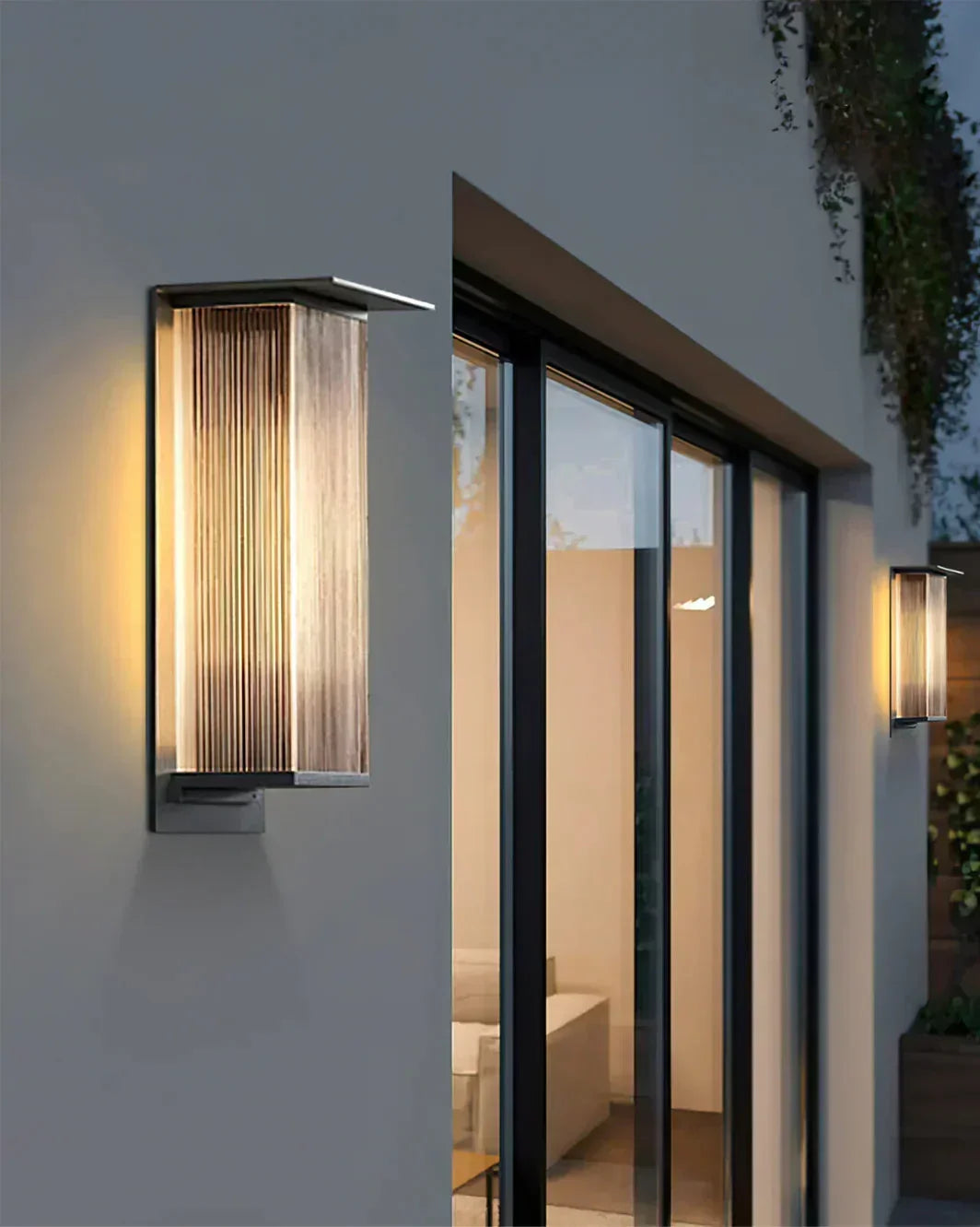 Modern Rectangle Oleron Box Outdoor Steel Wall Lamp – Steel detail 11