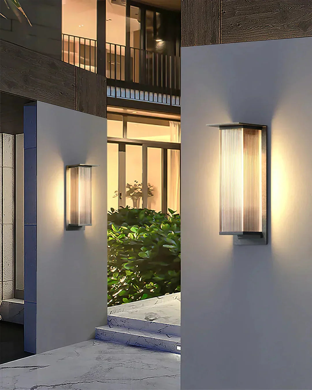 Modern Rectangle Oleron Box Outdoor Steel Wall Lamp – Steel detail 17