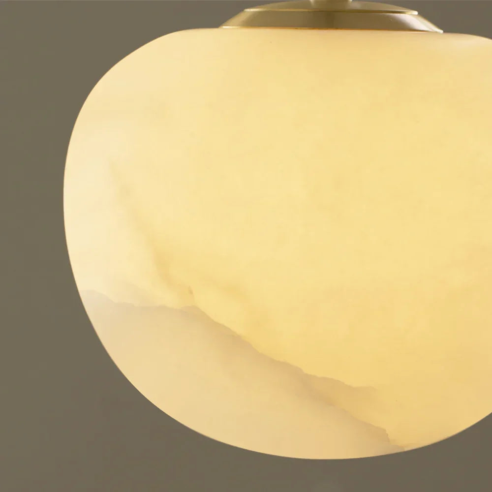 Round Alabaster Pendant Light – Alabaster detail 11