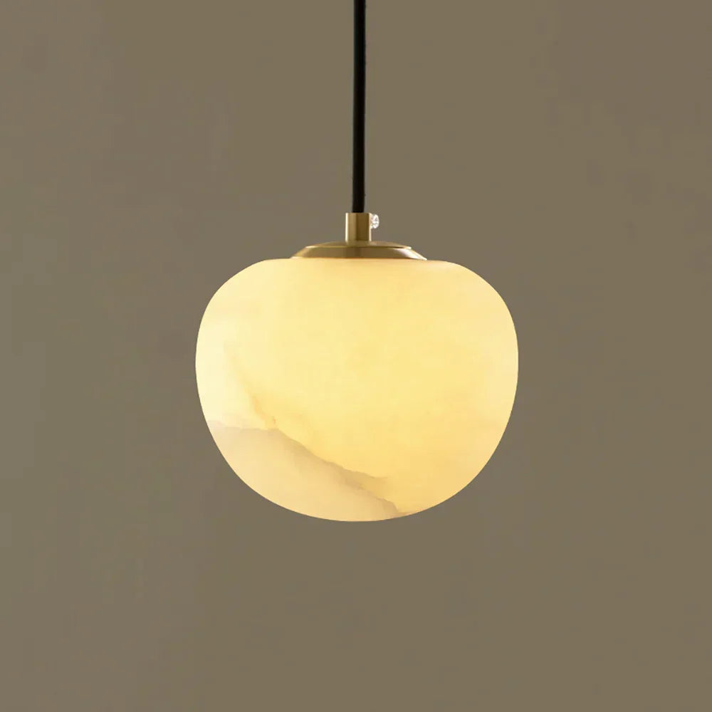 Round Alabaster Pendant Light – Alabaster detail 9