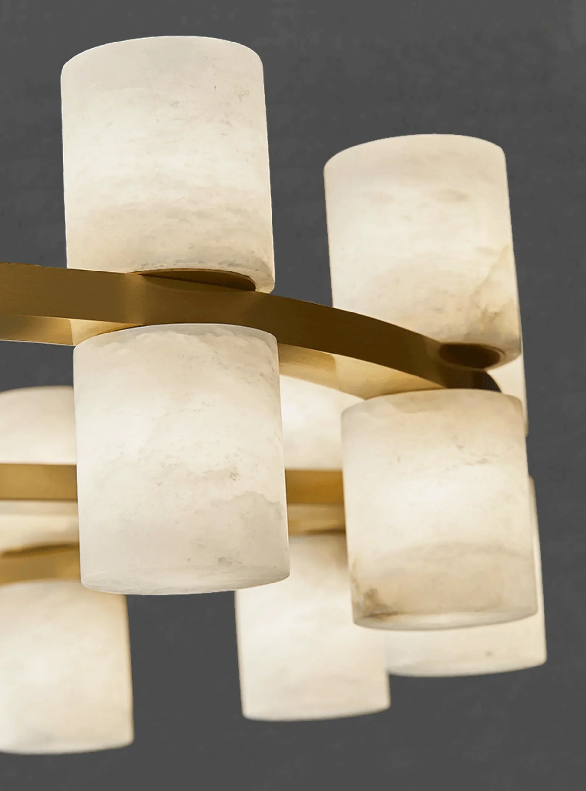 Modern Tabitha Alabaster Chandelier – Alabaster detail 11