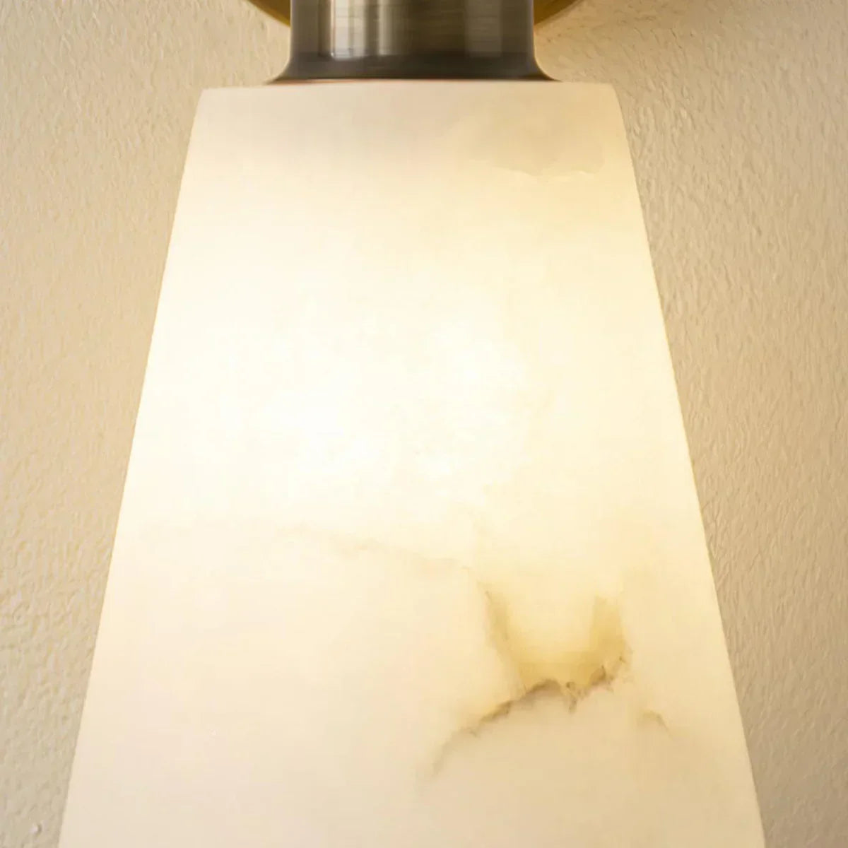 Conical Tapered Alabaster Wall Sconce – Alabaster detail 14