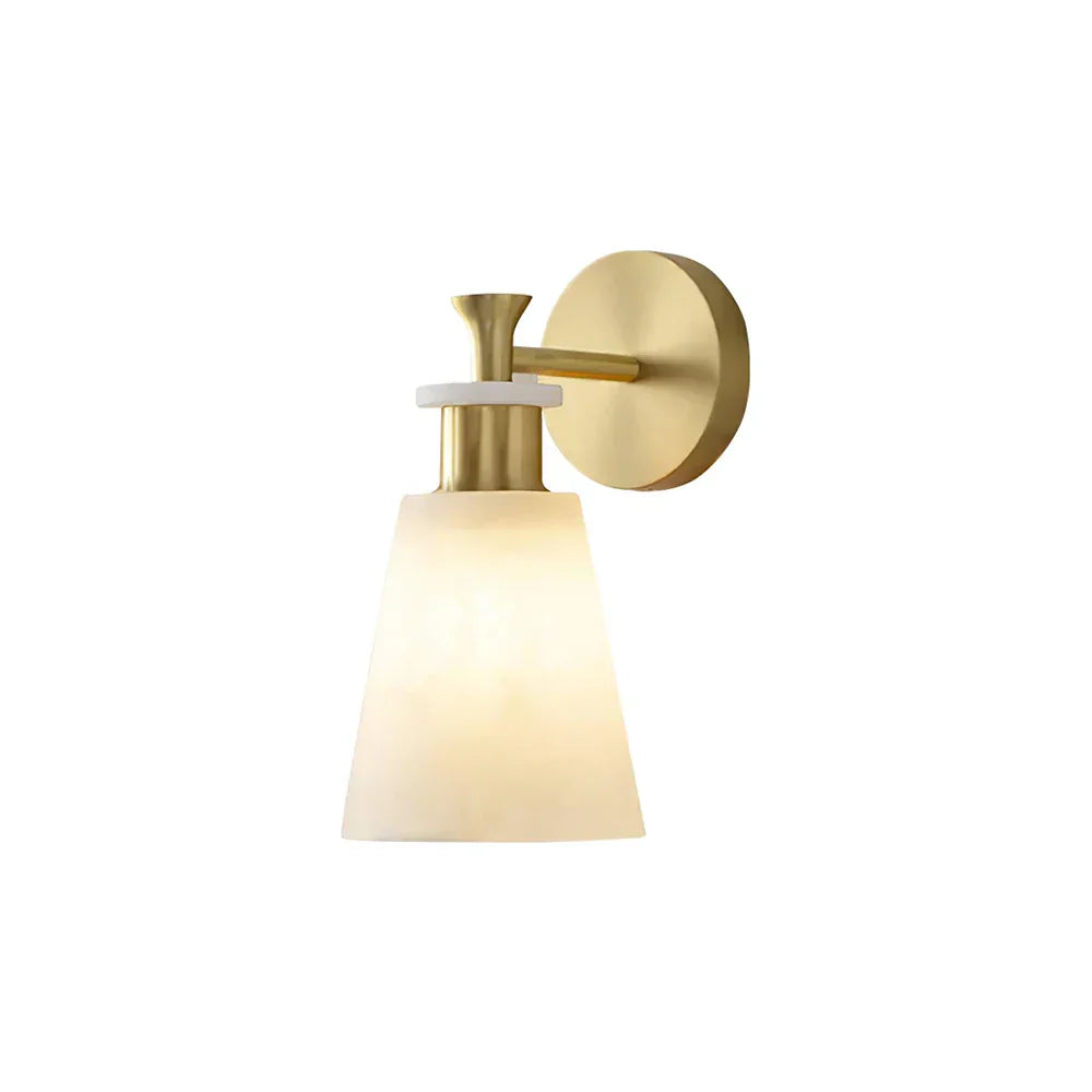 Conical Tapered Alabaster Wall Sconce – Alabaster detail 22