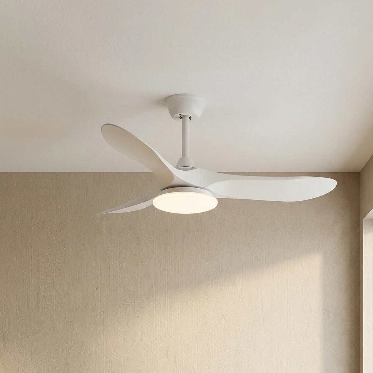Modern Virelo Tri-Blade Copper Ceiling Fan Light – Copper detail 15