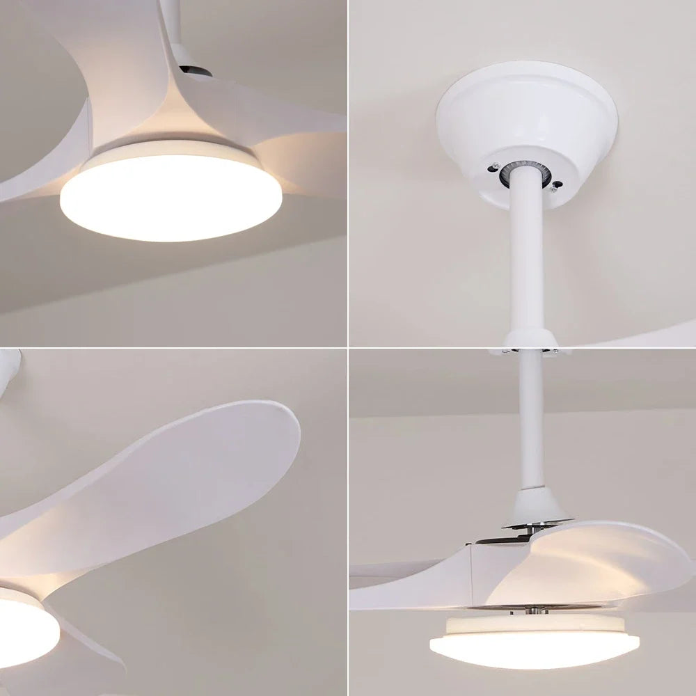 Modern Virelo Tri-Blade Copper Ceiling Fan Light – Copper detail 12