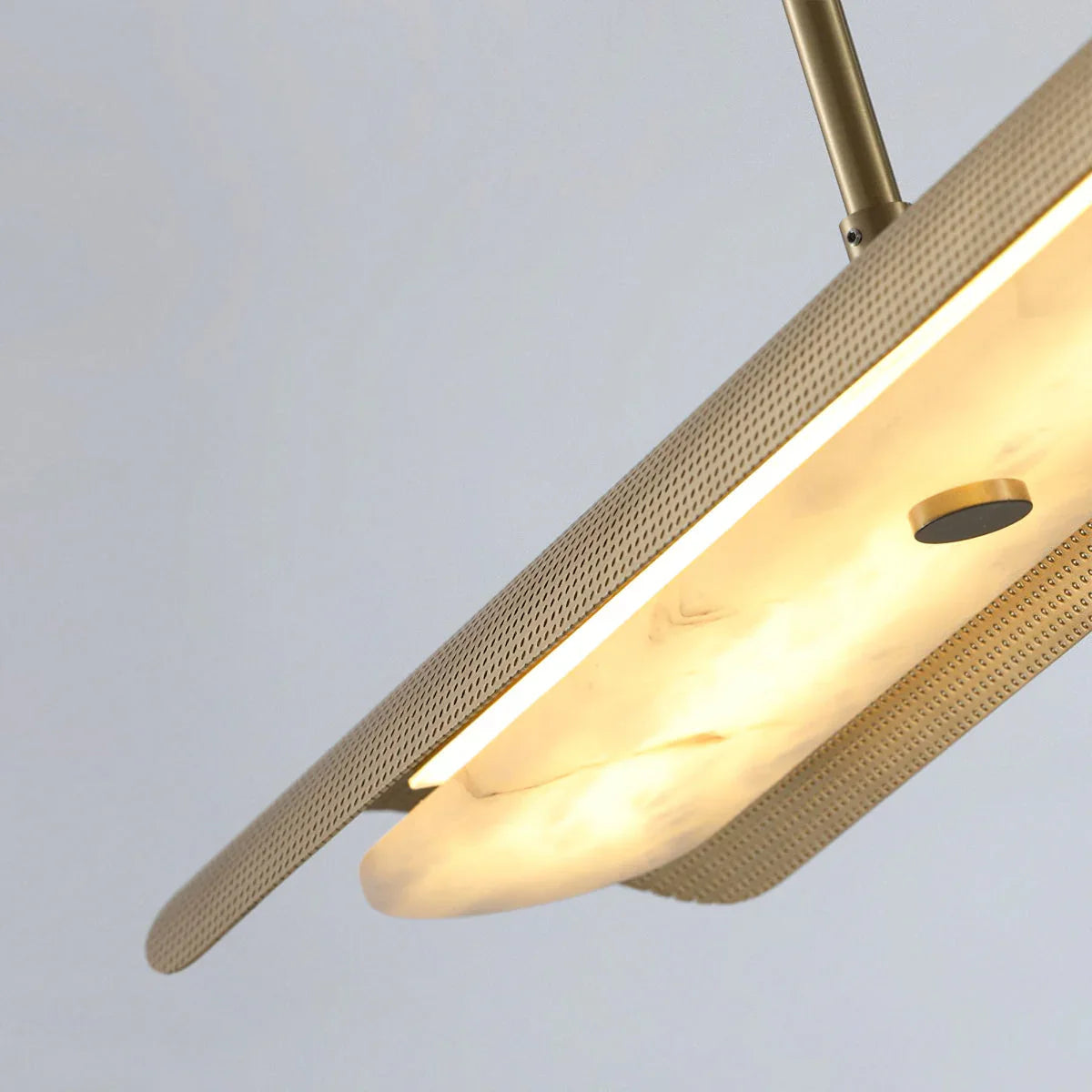 Modern Linear Alabaster Pendant Light – Alabaster detail 14