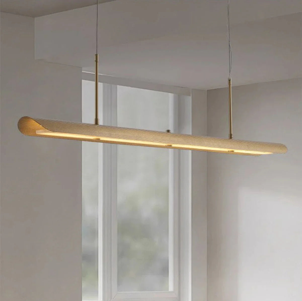 Modern Linear Alabaster Pendant Light – Alabaster detail 5