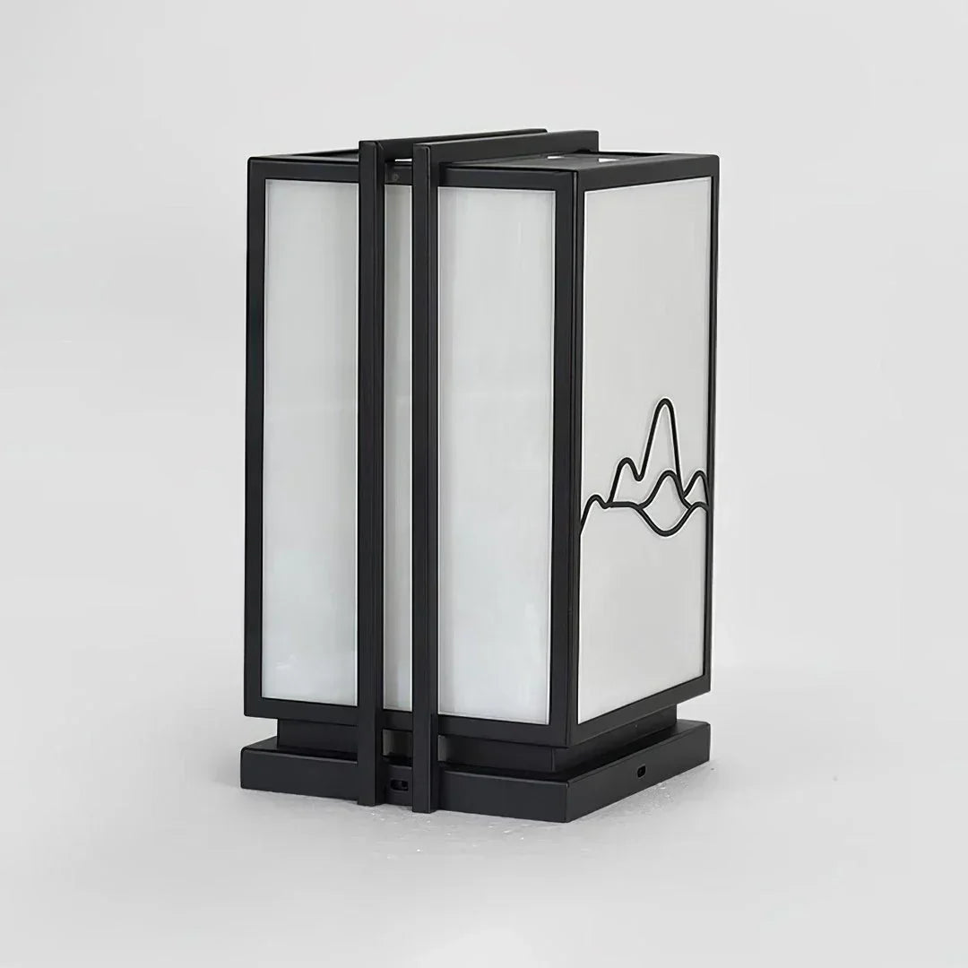 Mountain Acrylic Outdoor Post Steel Light – Steel detail 9