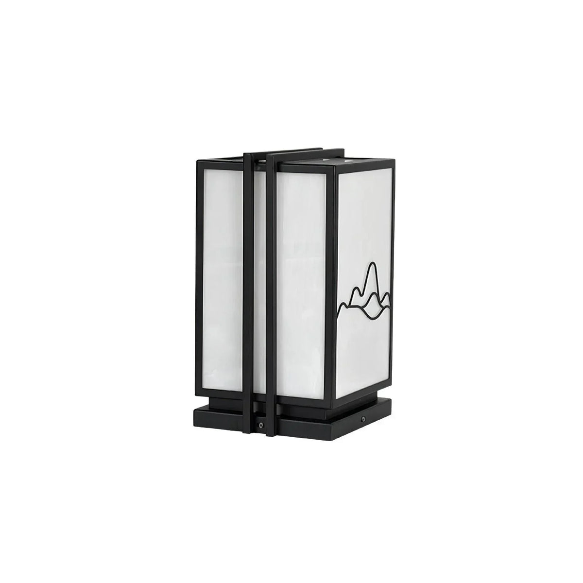 Mountain Acrylic Outdoor Post Steel Light – Steel detail 11
