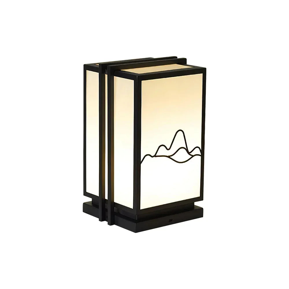 Mountain Acrylic Outdoor Post Steel Light – Steel detail 13