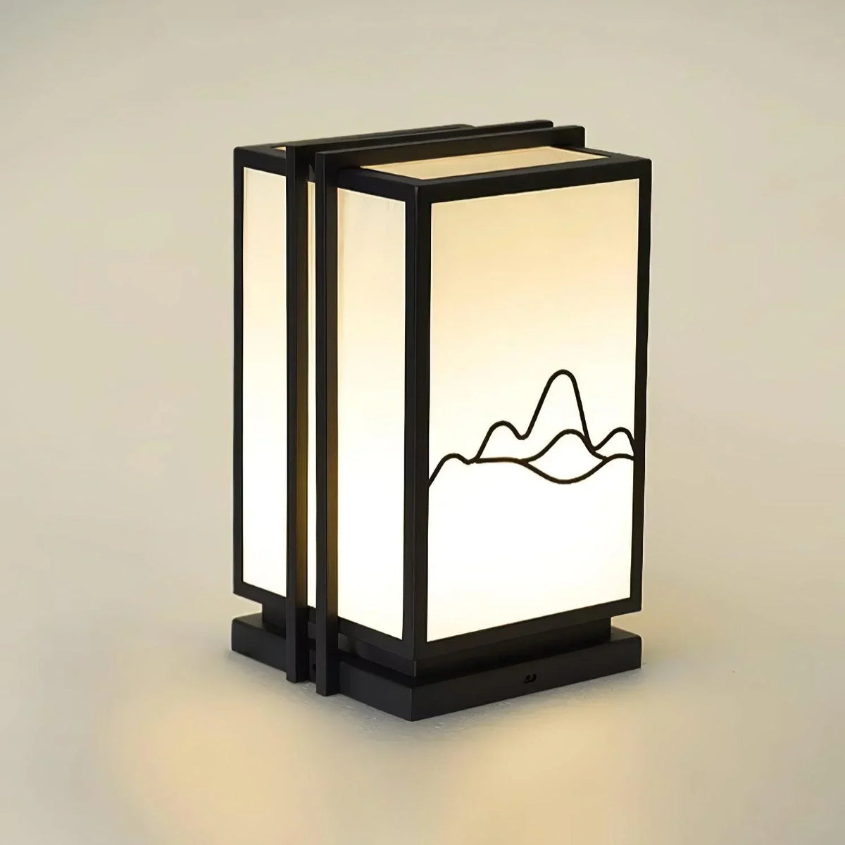 Mountain Acrylic Outdoor Post Steel Light – Steel detail 8