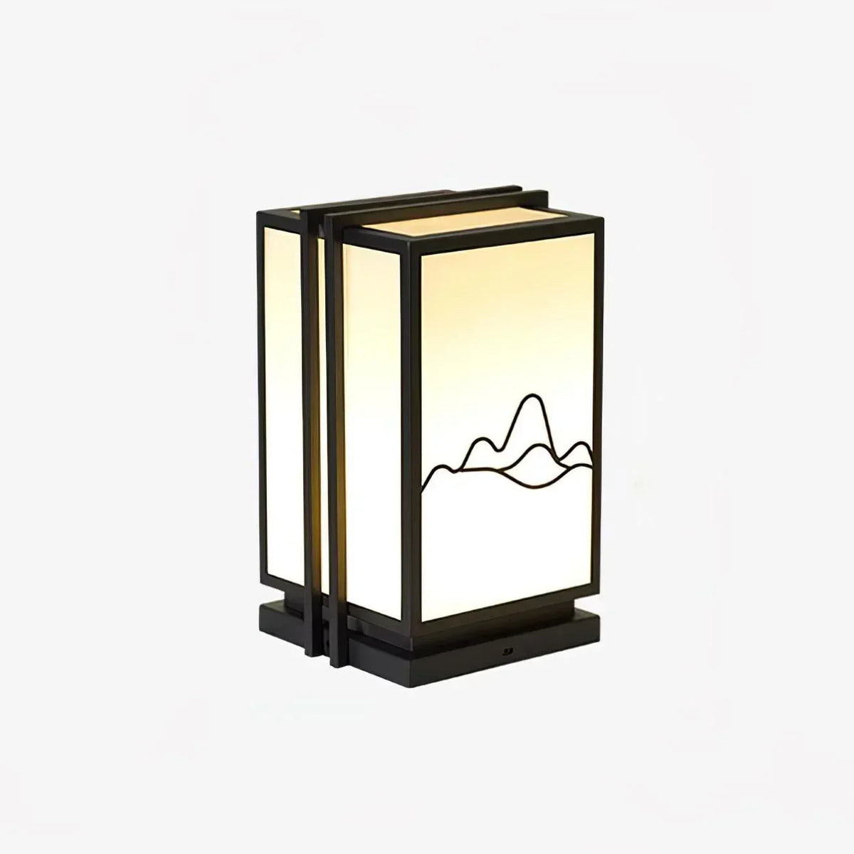 Mountain Acrylic Outdoor Post Steel Light – Steel detail 10