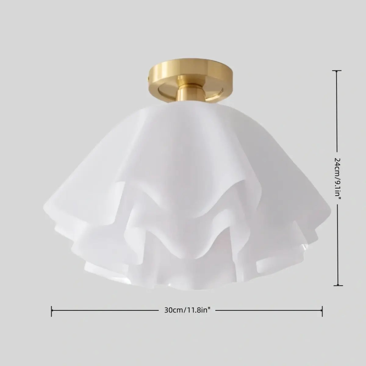 Modern Acrylic Flower Shape Ceiling Light – Acrylic detail 4
