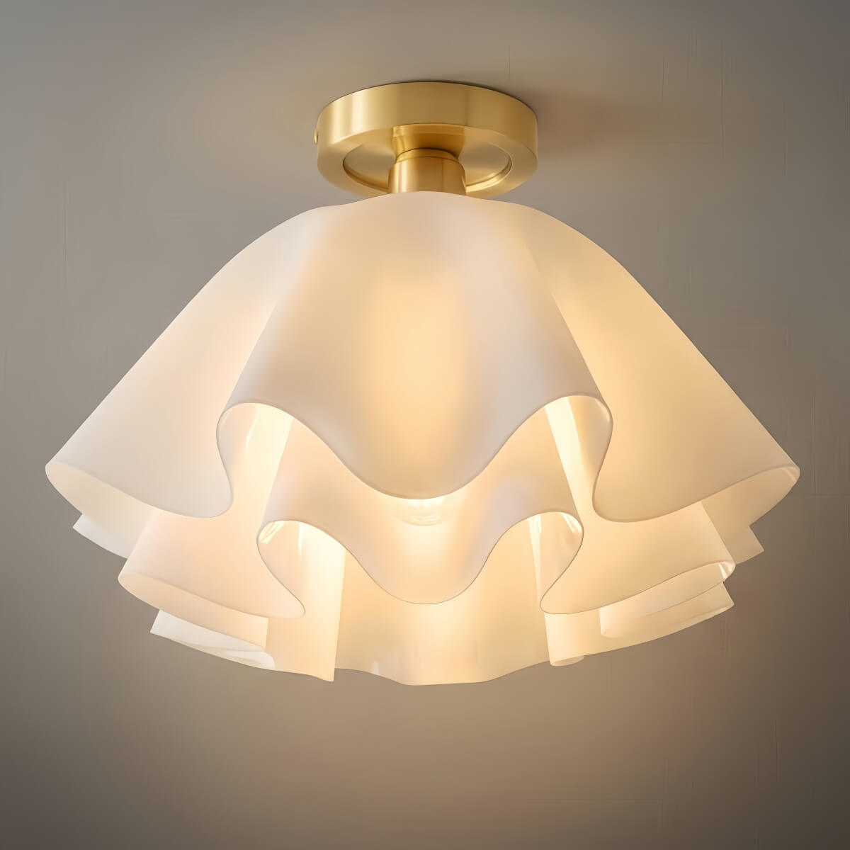 Modern Acrylic Flower Shape Ceiling Light – Acrylic detail 3