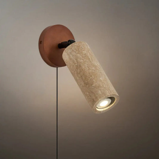 Natural LED Travertine Wall Light