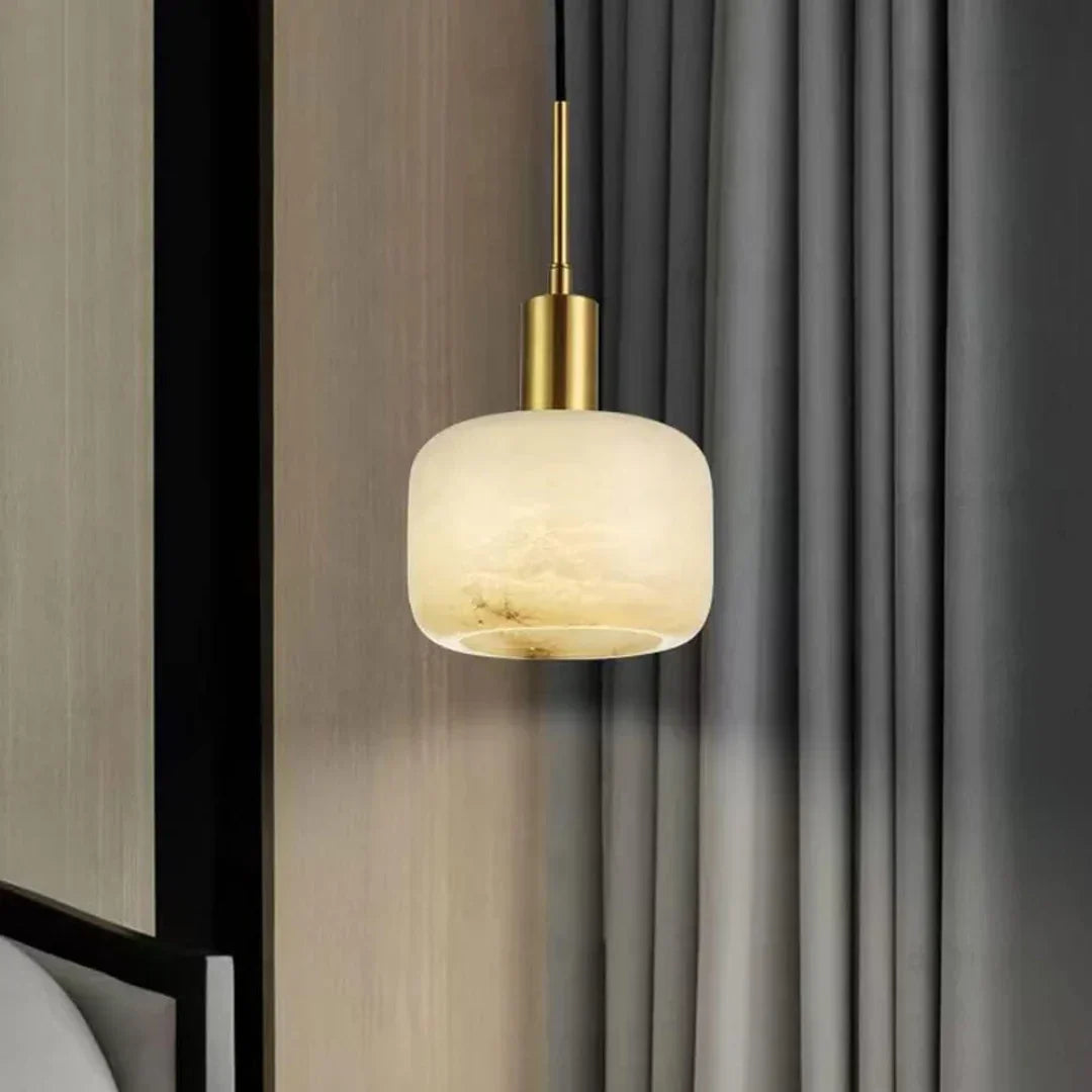 Natural Alabaster Small Pendant Light – Alabaster detail 4